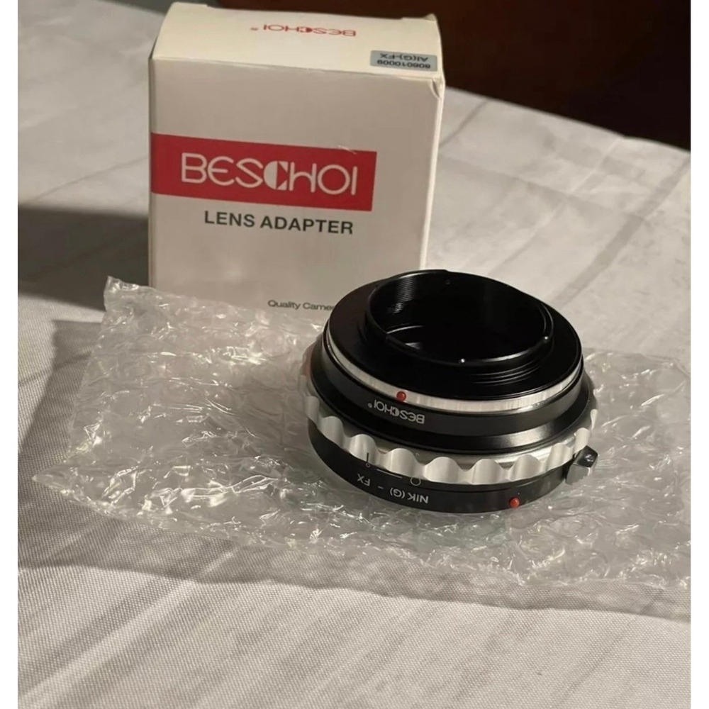 BESCHOI Camera Lens Adapter Ring For Nikon AI(G)  AF-S Lens Fujifilm Fuji FX